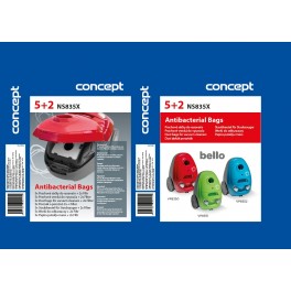 Concept NS835X náhradní sáčky papírové 5+2 pro VP835X Concept NS835X náhradní sáčky papírové 5+2 pro VP835X